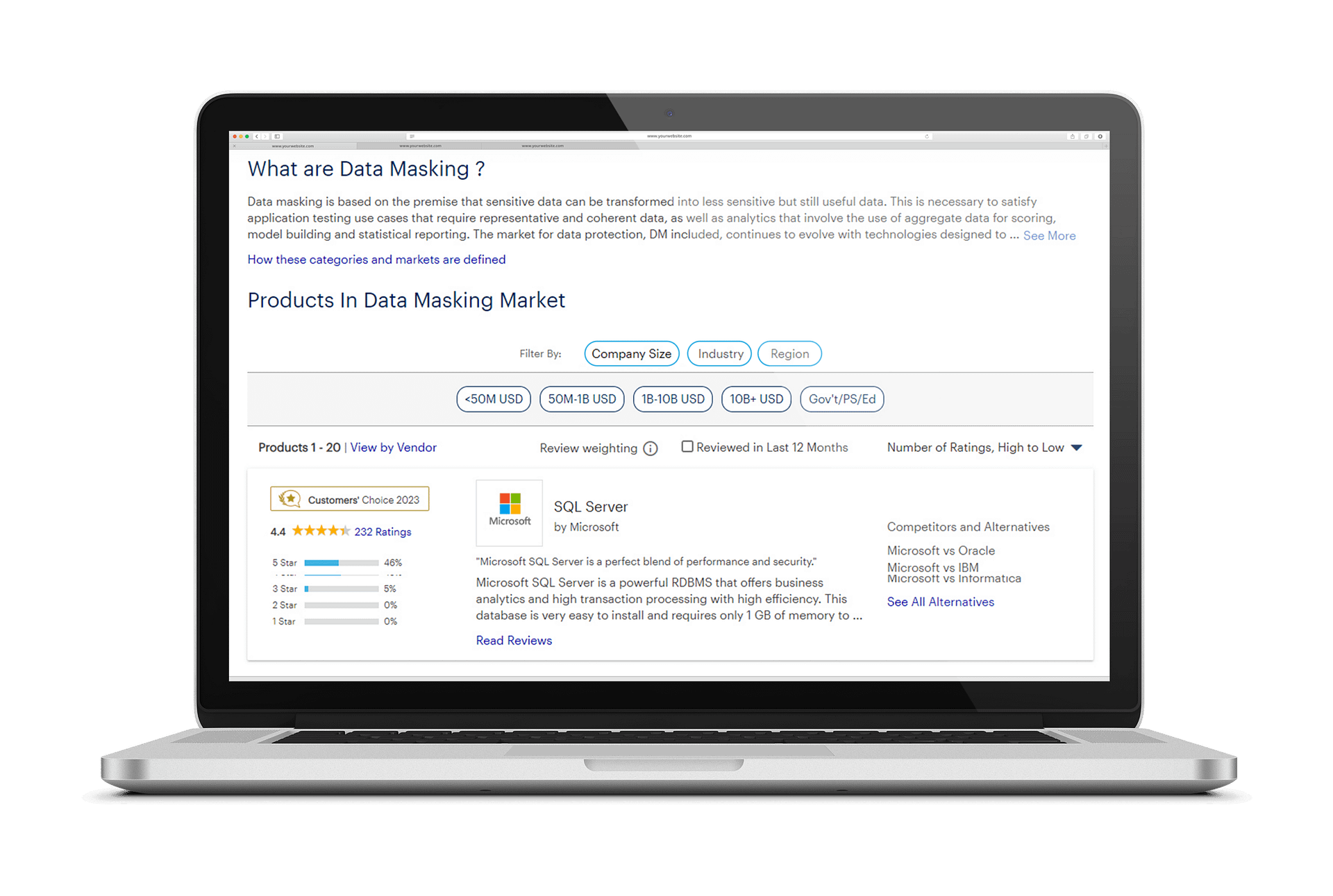 Data masking tools gartner.