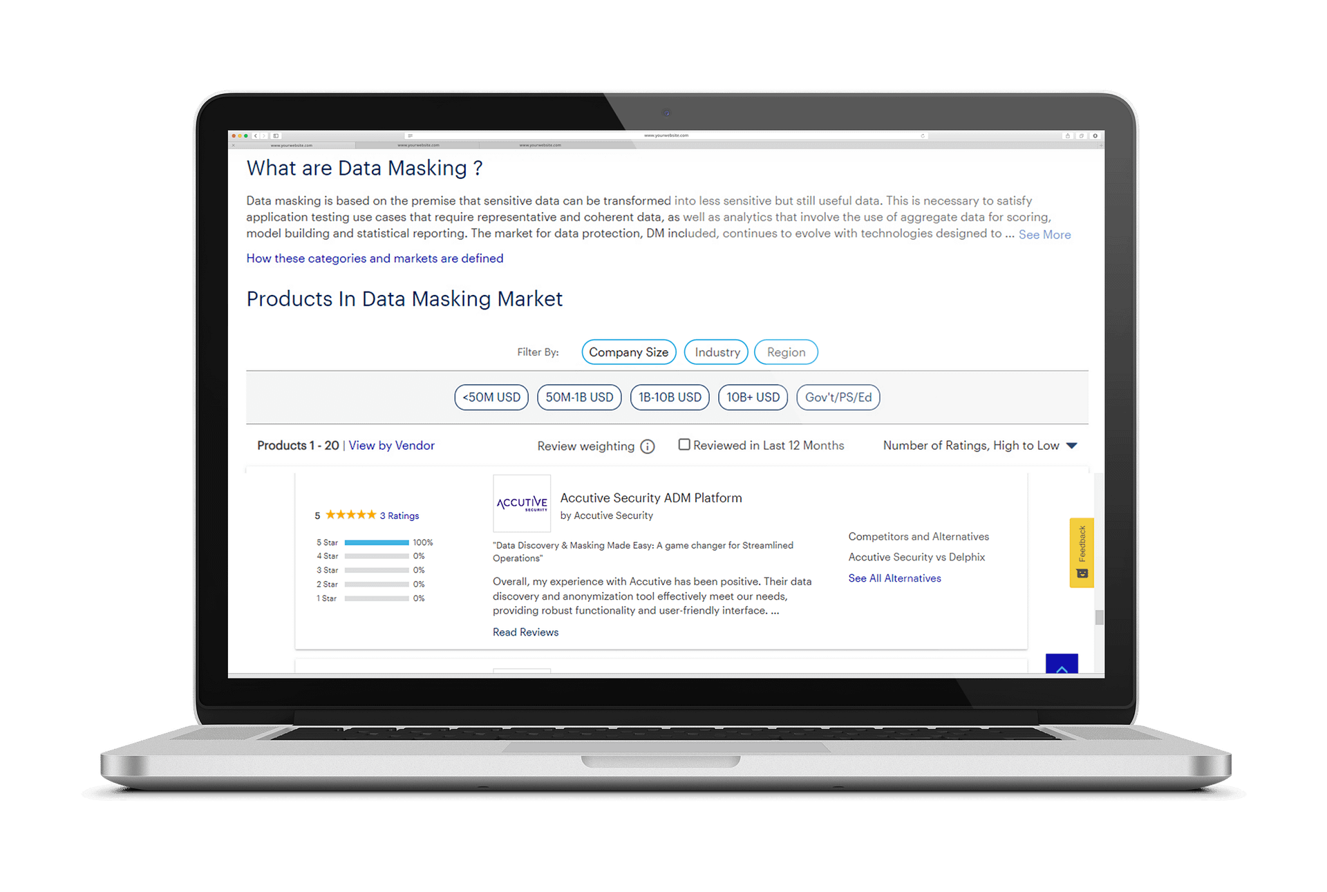 Data masking tools gartner
